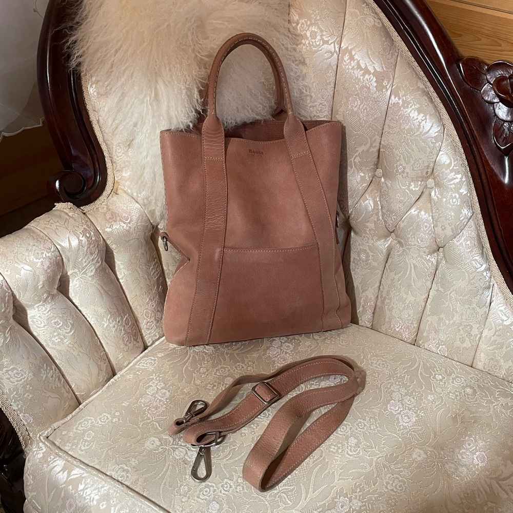 Roots Ella Tribe leather tote bag